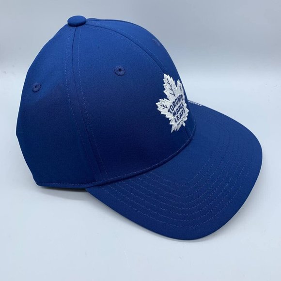 Toronto Maple Leafs NHL M/L Blue Adidas Aerowarm Hat Fitted Cap Mens - Picture 3 of 5